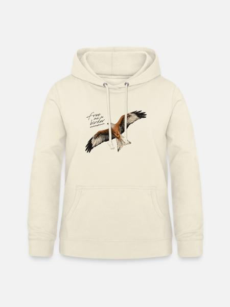 Rotmilan im Flug - Frauen Hoodie - Vanille-Milchshake