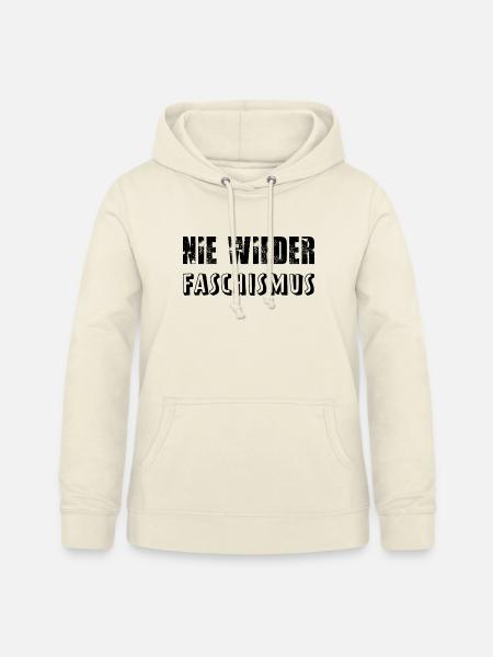nie wieder faschismus - Frauen Hoodie - Vanille-Milchshake