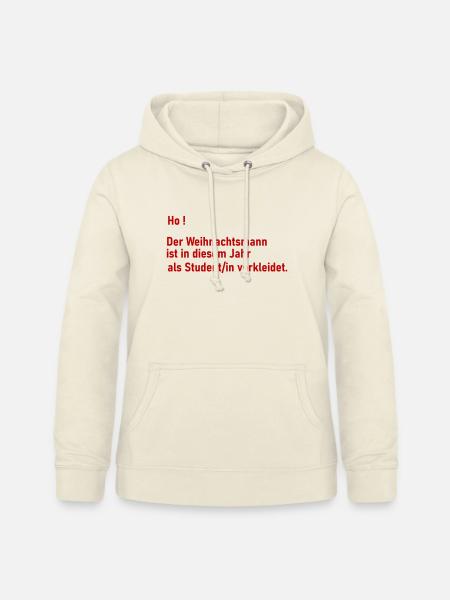 Weihnachtsmann als Student - Frauen Hoodie - Vanille-Milchshake