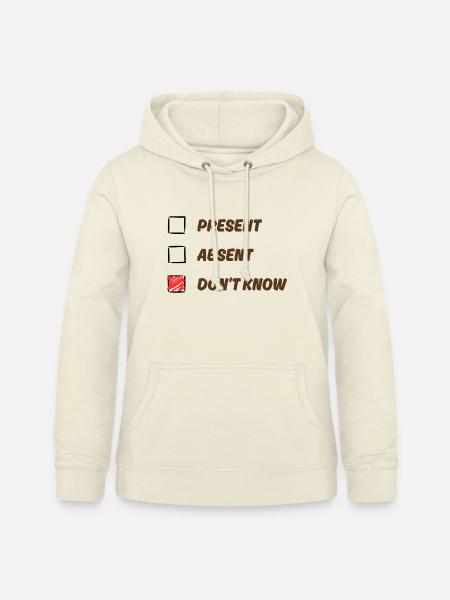 Weiß ich nicht - Frauen Hoodie - Vanille-Milchshake