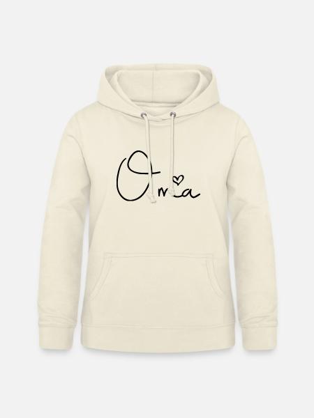 Oma - Frauen Hoodie - Vanille-Milchshake