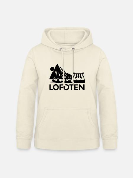 lofoten silhouette - Frauen Hoodie - Vanille-Milchshake