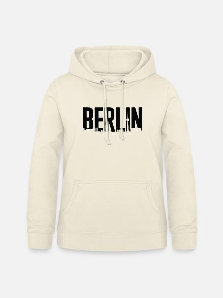 Berliner Skyline-Silhouette - Frauen Hoodie - Vanille-Milchshake