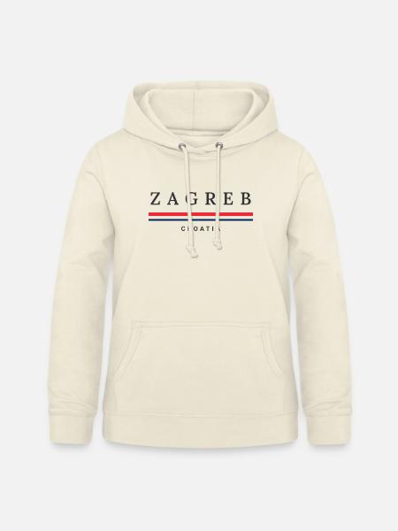 Stadt Zagreb, Kroatien - Frauen Hoodie - Vanille-Milchshake