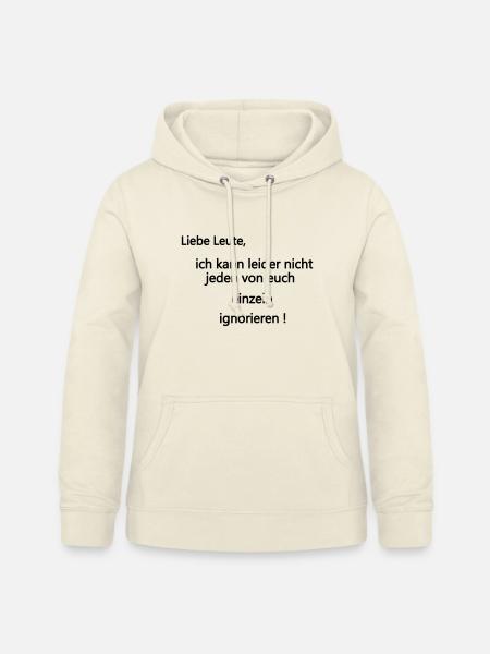 Einzeln ignorieren - Frauen Hoodie - Vanille-Milchshake
