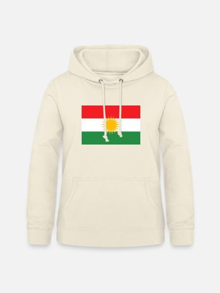 Kurdistan Flagge Sonnenstern - Frauen Hoodie - Vanille-Milchshake