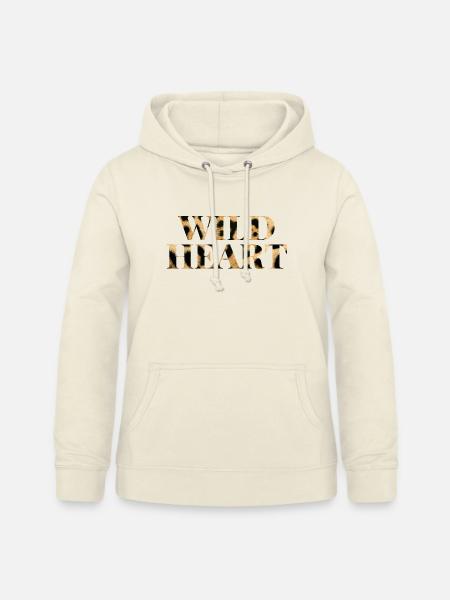 Wild Heart Leopard Print Shirt - Frauen Hoodie - Vanille-Milchshake