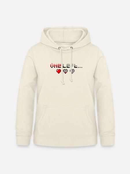 Pixel Art One Heart Left - Frauen Hoodie - Vanille-Milchshake