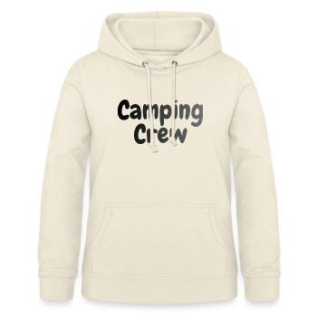 Équipe de camping - Sweat à capuche Femme - vanille - Devant - AI Model Female 172 light (172cm)