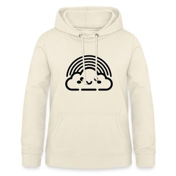 arc en ciel - Sweat à capuche Femme - vanille - Devant - AI Model Female 172 light (172cm)