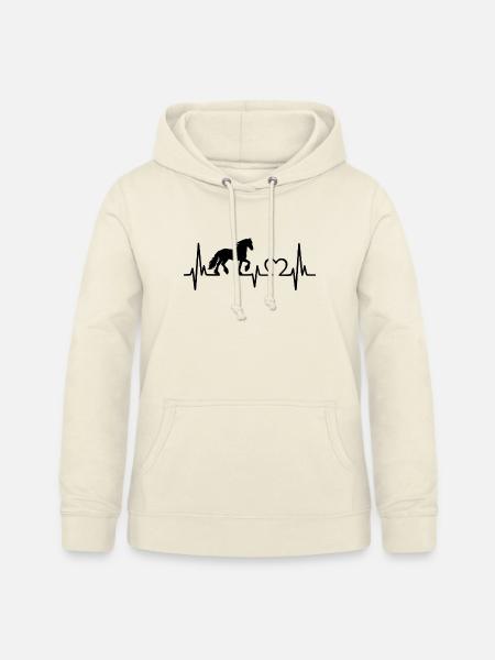 Friesenpferd Friesländer Heartbeat Friesland - Frauen Hoodie - Vanille-Milchshake