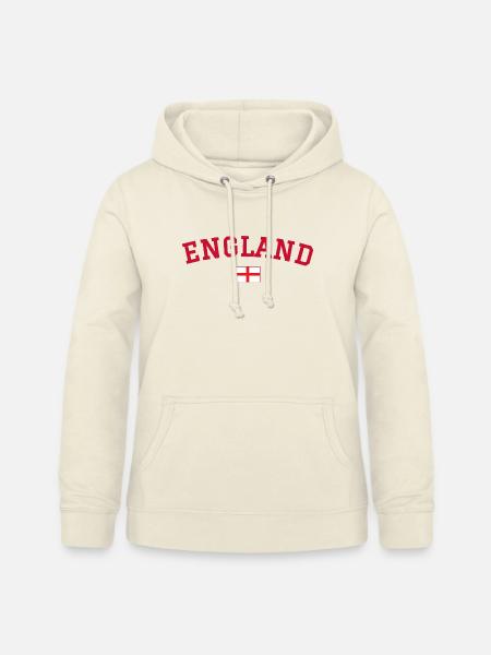 England Flagge Design Rot - Frauen Hoodie - Vanille-Milchshake
