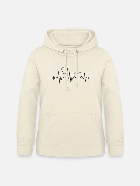 Krankenschwester - Krankenschwester - Herzschlag - Frauen Hoodie - Vanille-Milchshake