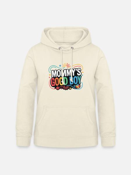 Mommy's Good Boy - Muttersöhnchen Retro Spruch - Frauen Hoodie - Vanille-Milchshake