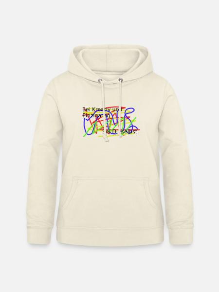 Farbrausch Graffiti Muster - Frauen Hoodie - Vanille-Milchshake