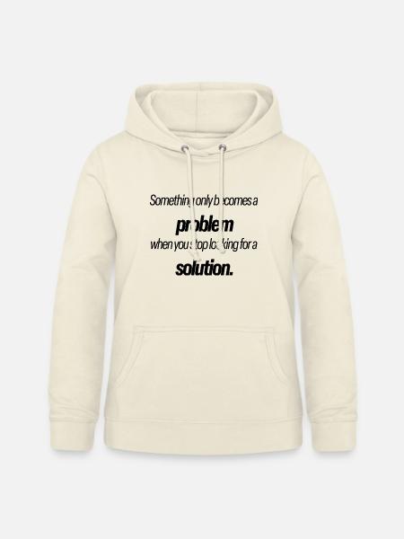 Problem & Lösung 3 en - Frauen Hoodie - Vanille-Milchshake