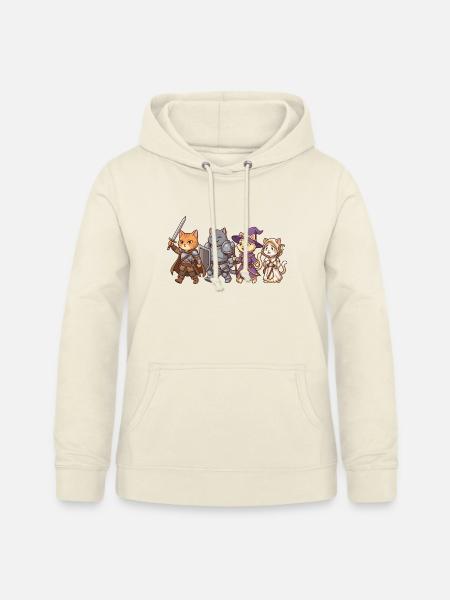 RPG Cats Dungeon Party Fantasy - Frauen Hoodie - Vanille-Milchshake