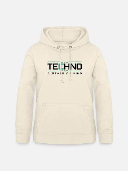 Techno - A State of Mind - Frauen Hoodie - Vanille-Milchshake