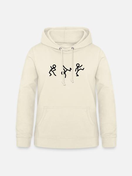 Tanzende Strichmännchen - Frauen Hoodie - Vanille-Milchshake