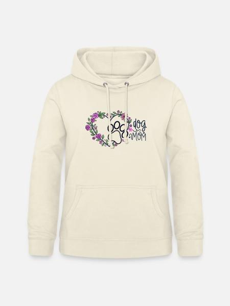 Blumenherz Hundemama - Frauen Hoodie - Vanille-Milchshake