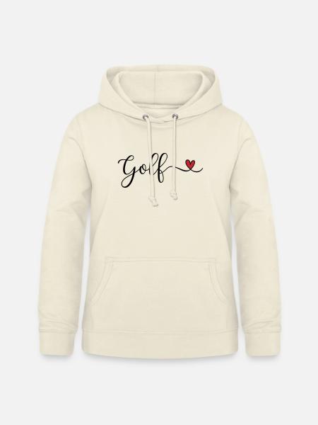 Golf Design mit Herz - Frauen Hoodie - Vanille-Milchshake
