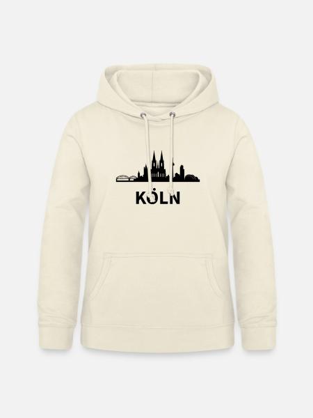 Skyline Köln - Frauen Hoodie - Vanille-Milchshake
