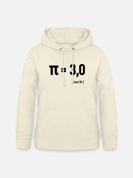 Pi laut KI - Frauen Hoodie - Vanille-Milchshake