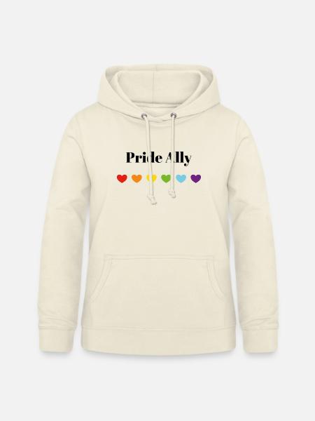 Rainbow Hearts Safe Space Pride Ally - Frauen Hoodie - Vanille-Milchshake