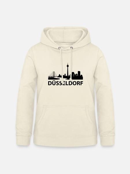 Düsseldorf Skyline - Frauen Hoodie - Vanille-Milchshake