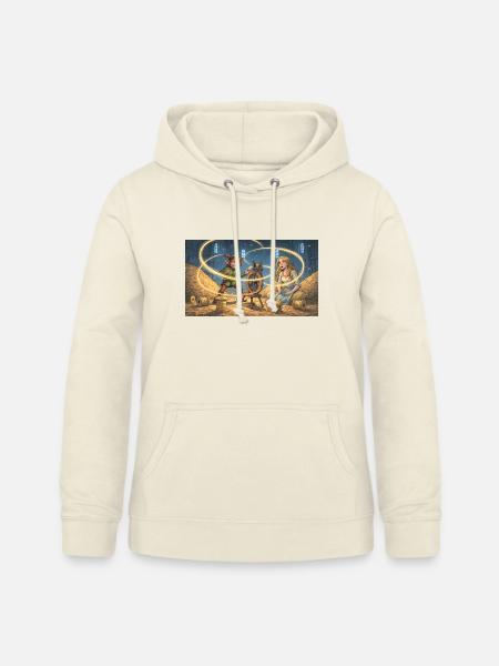 Rumpelstilzchen spinnt Stroh zu glänzendem Gold - Frauen Hoodie - Vanille-Milchshake