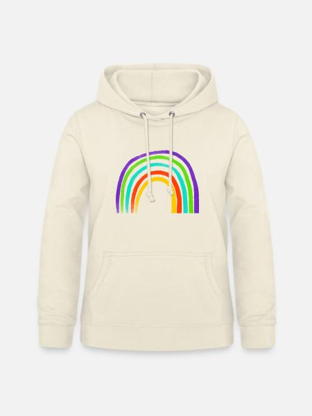 Regenbogen Pinselstrich Bogen - Frauen Hoodie - Vanille-Milchshake