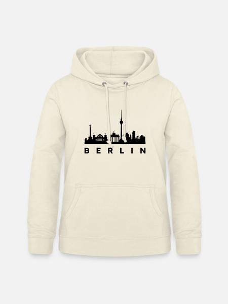 Berlin Skyline - Frauen Hoodie - Vanille-Milchshake