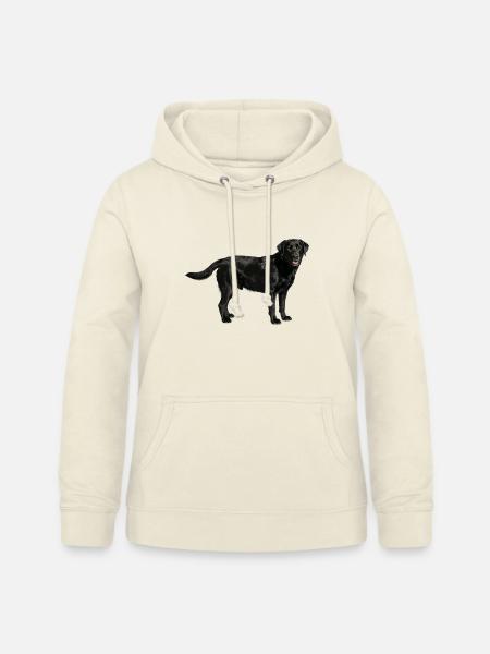 Schwarzer Labrador im Profil - Frauen Hoodie - Vanille-Milchshake