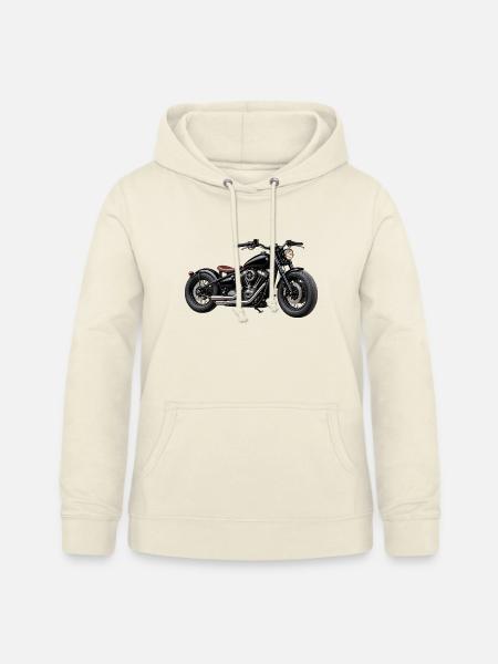 Realistisches Bobber Motorrad - Frauen Hoodie - Vanille-Milchshake
