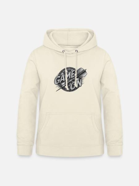 Game On Dartboard Druckmotiv - Frauen Hoodie - Vanille-Milchshake