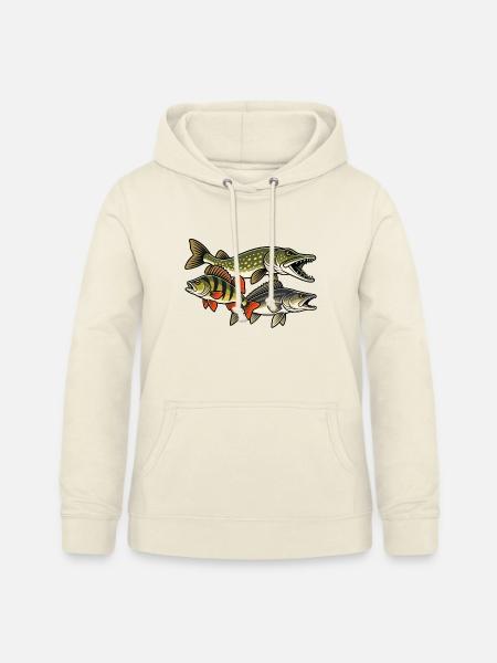 Hecht Zander Barsch Raubfisch Angeln - Frauen Hoodie - Vanille-Milchshake