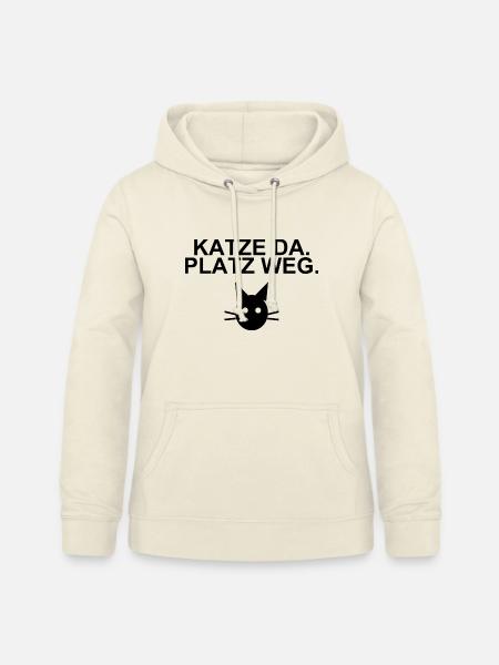 Katze da, Platz weg – Katzenliebe - Frauen Hoodie - Vanille-Milchshake