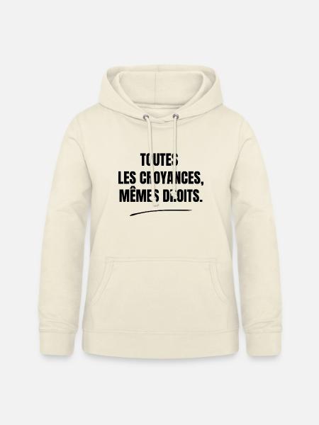 Alle Überzeugungen haben dieselben Rechte - Frauen Hoodie - Vanille-Milchshake