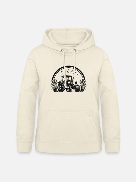Traktor / Traktor / Traktor - Frauen Hoodie - Vanille-Milchshake