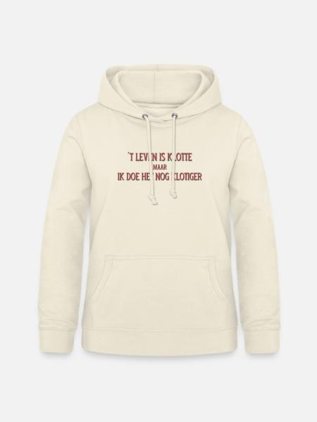 Antwerpse_Dialect_t-Hemd - Frauen Hoodie - Vanille-Milchshake