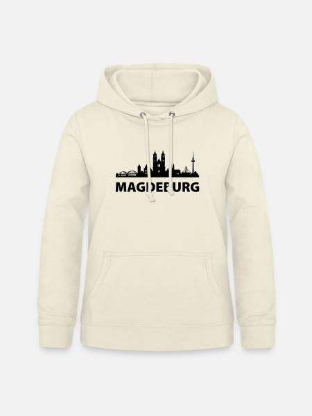 Magdeburg Skyline - Frauen Hoodie - Vanille-Milchshake