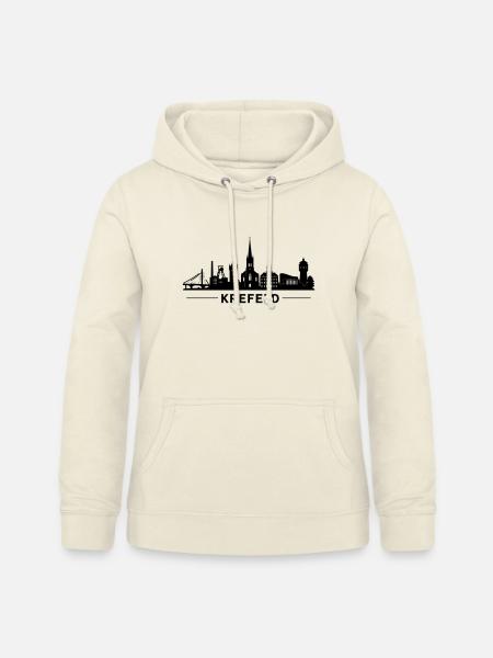 Krefeld Skyline - Frauen Hoodie - Vanille-Milchshake