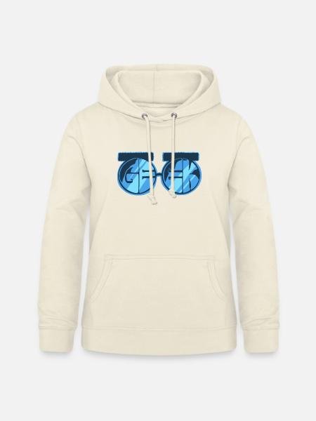 Geek, Cartoon Word - Frauen Hoodie - Vanille-Milchshake