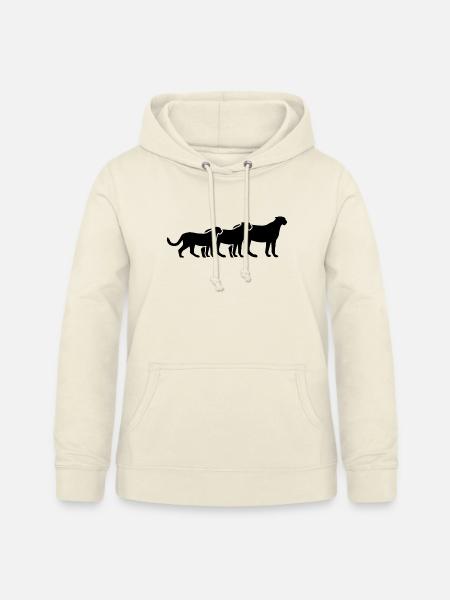 Geparden Trio - Frauen Hoodie - Vanille-Milchshake
