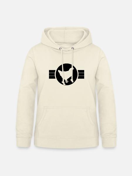 Huhn Silhouette - Frauen Hoodie - Vanille-Milchshake