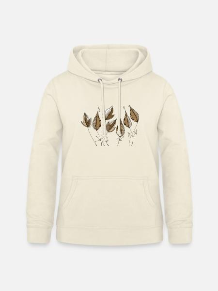 Blätter - Frauen Hoodie - Vanille-Milchshake