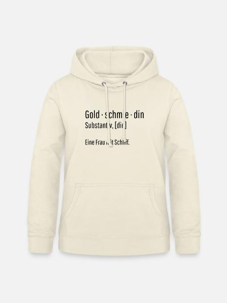 Goldschmiedin Substantiv Definition Geschenk - Frauen Hoodie - Vanille-Milchshake