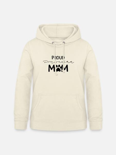 Stolze Pom Mutter, Zwergspitz - Frauen Hoodie - Vanille-Milchshake