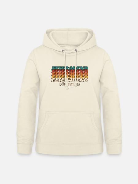 Feierabend für immer - Retro Schrift - Frauen Hoodie - Vanille-Milchshake