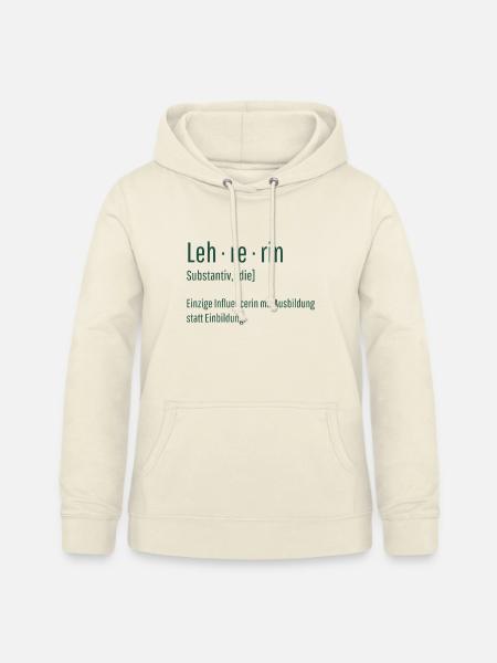 Lehrerin Substantiv Influencerin Schule Geschenk - Frauen Hoodie - Vanille-Milchshake